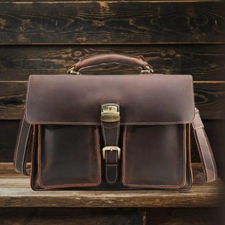 COLMAR | Brown Leather Shoulder Bag