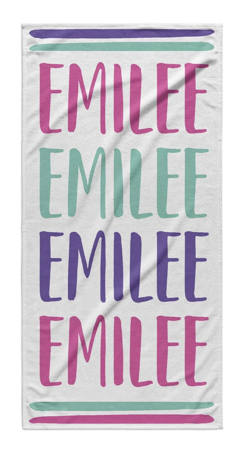 COLORFUL LINE UP PERSONALIZED  PREMIUM TOWEL