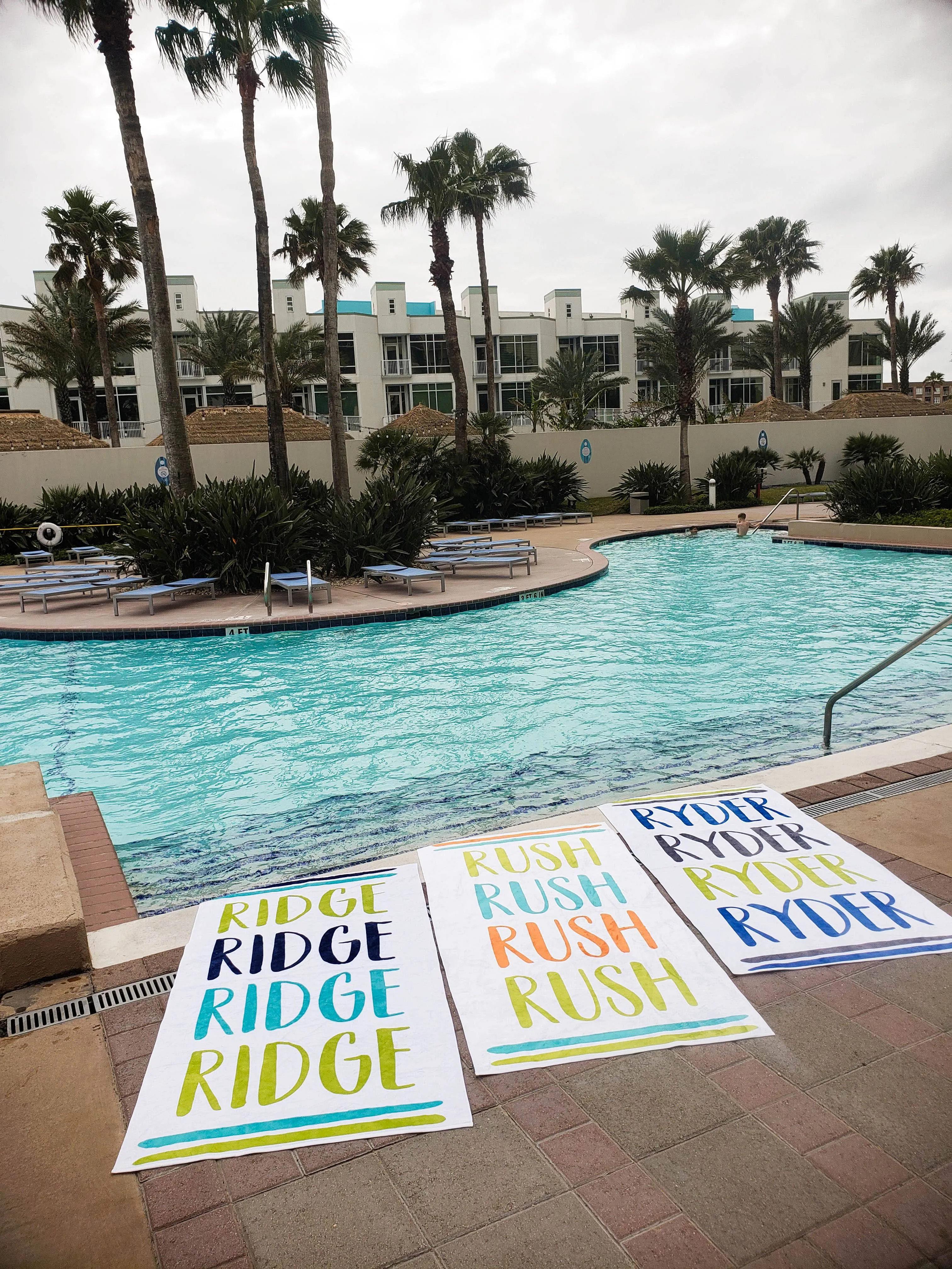 COLORFUL LINE UP PERSONALIZED  PREMIUM TOWEL