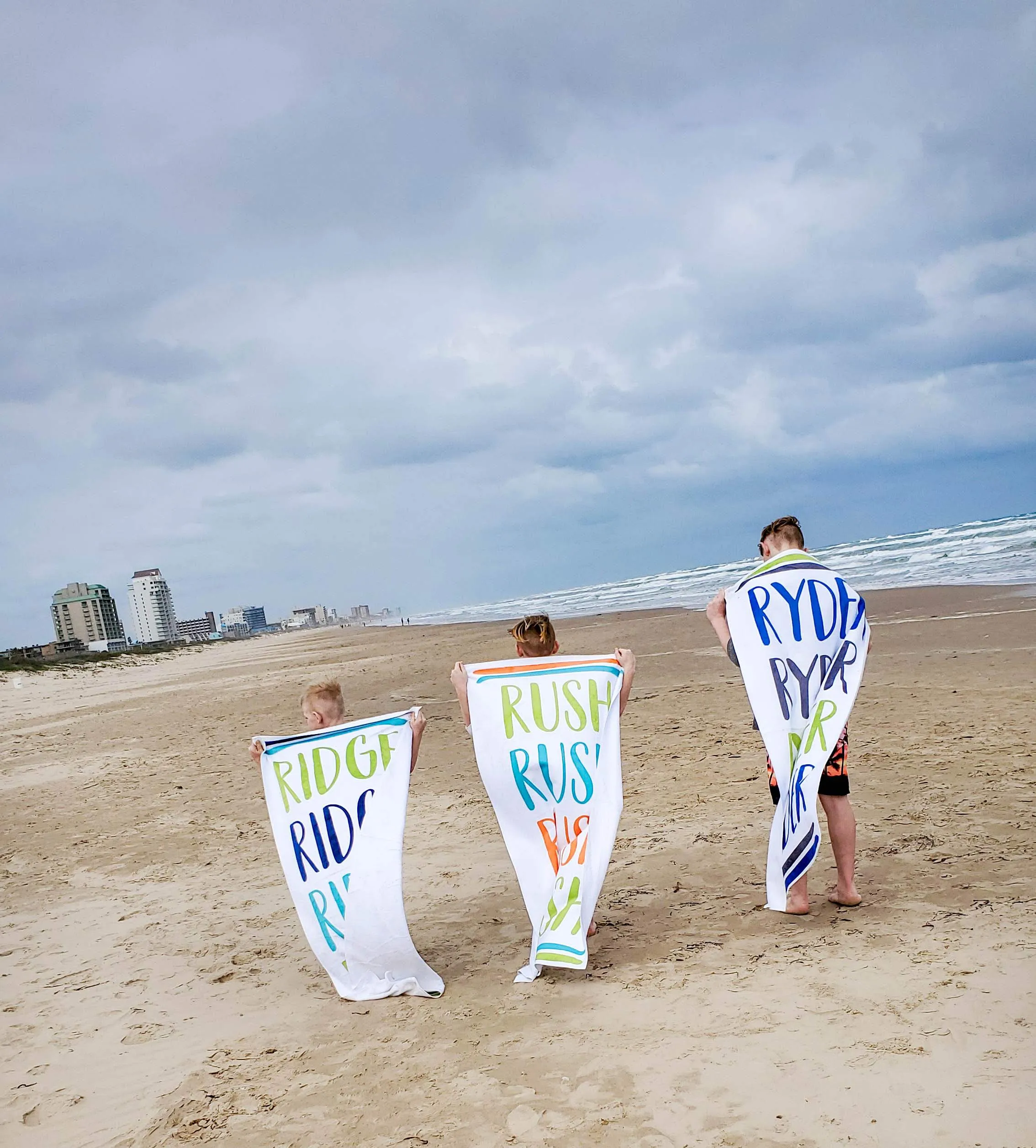 COLORFUL LINE UP PERSONALIZED  PREMIUM TOWEL