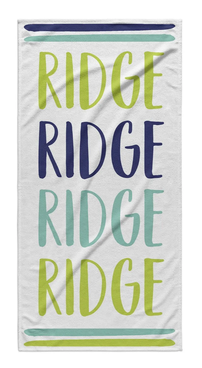 COLORFUL LINE UP PERSONALIZED  PREMIUM TOWEL