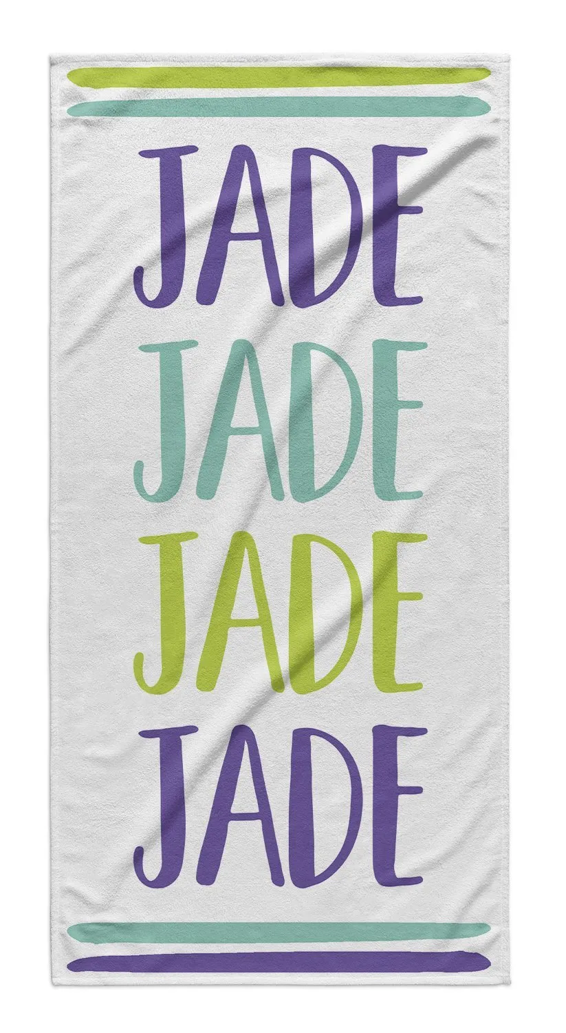 COLORFUL LINE UP PERSONALIZED  PREMIUM TOWEL