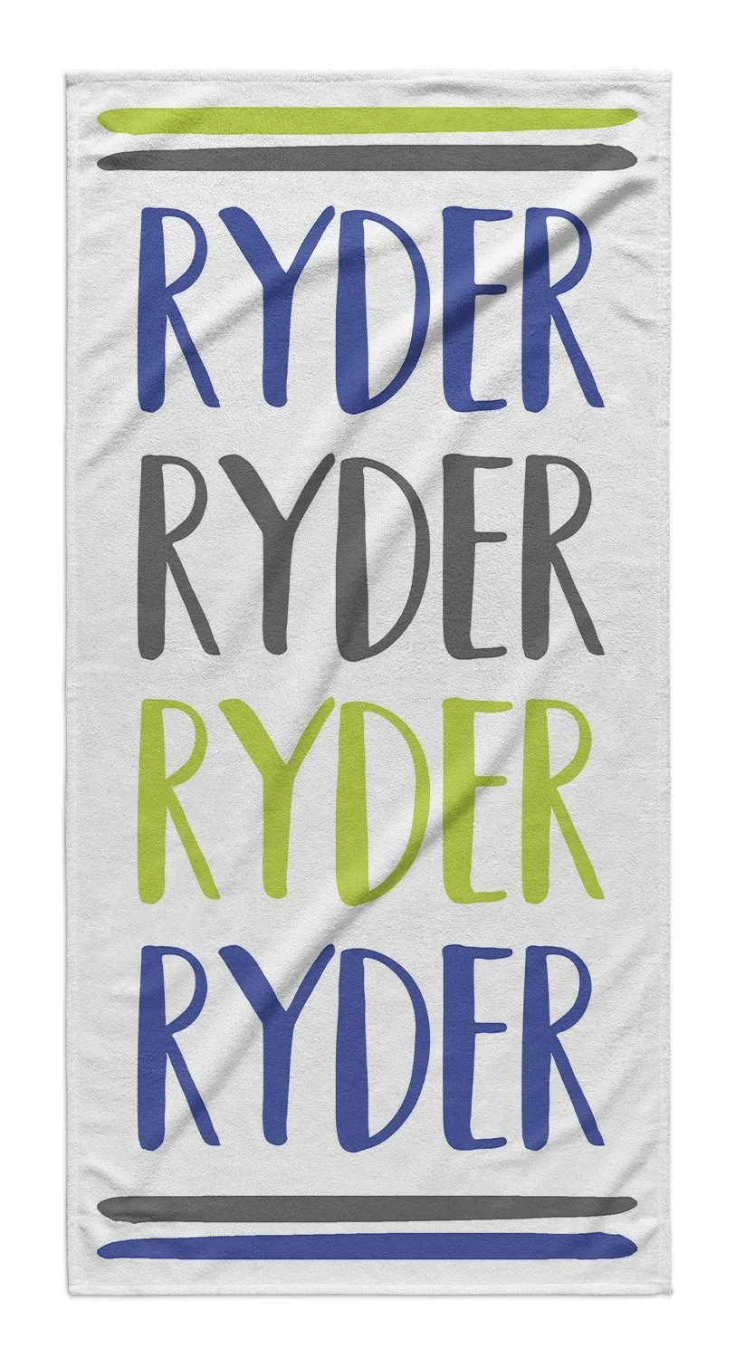 COLORFUL LINE UP PERSONALIZED  PREMIUM TOWEL