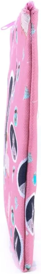 CowCow Cosmetic Organizer Cute Pink Alice Rabbit Canvas Cosmetic Bag