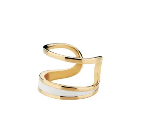 Dyrberg/Kern Ring Frames Gold White