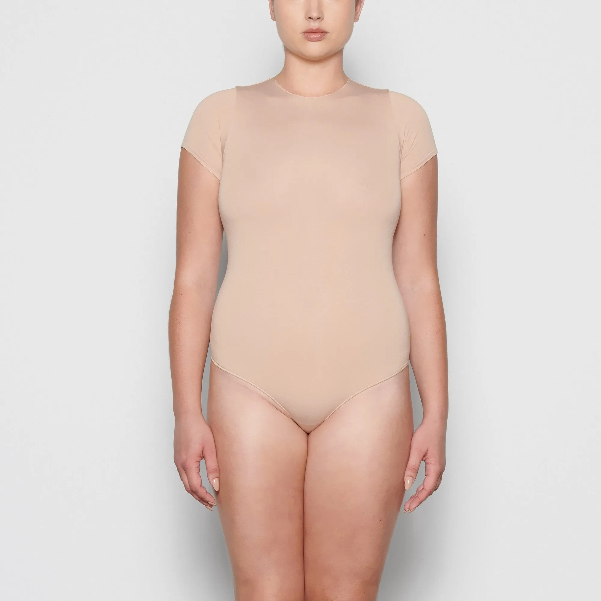 ESSENTIAL T-SHIRT BODYSUIT | SANDSTONE
