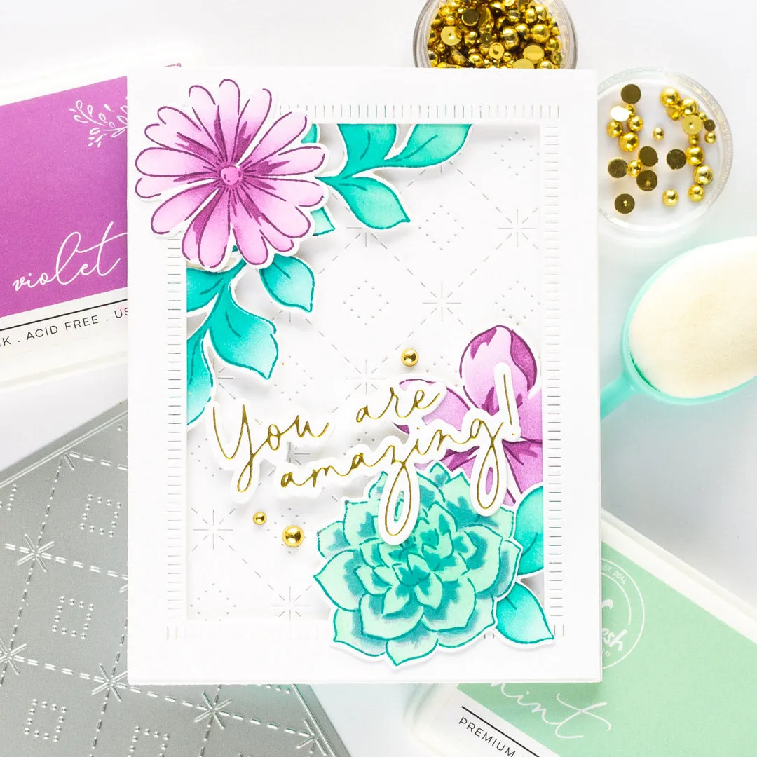 Essentials: Blanket Stitched Rectangle die set