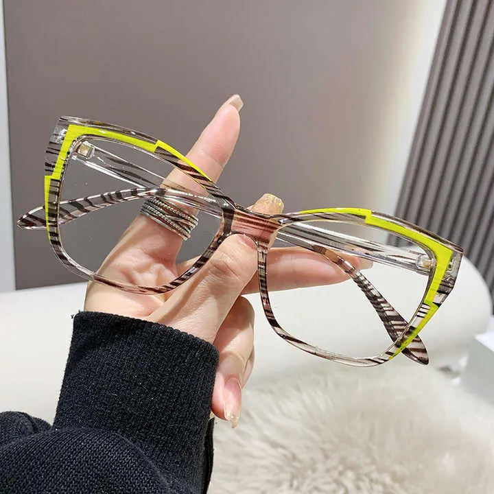 Fashion Cat Eye Women's Color Contrast-نظارات عصرية للنساء