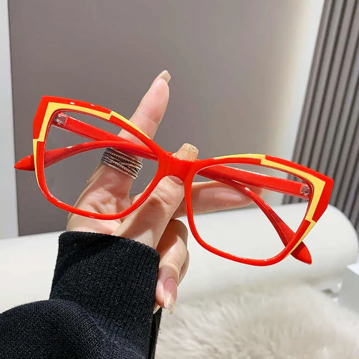 Fashion Cat Eye Women's Color Contrast-نظارات عصرية للنساء