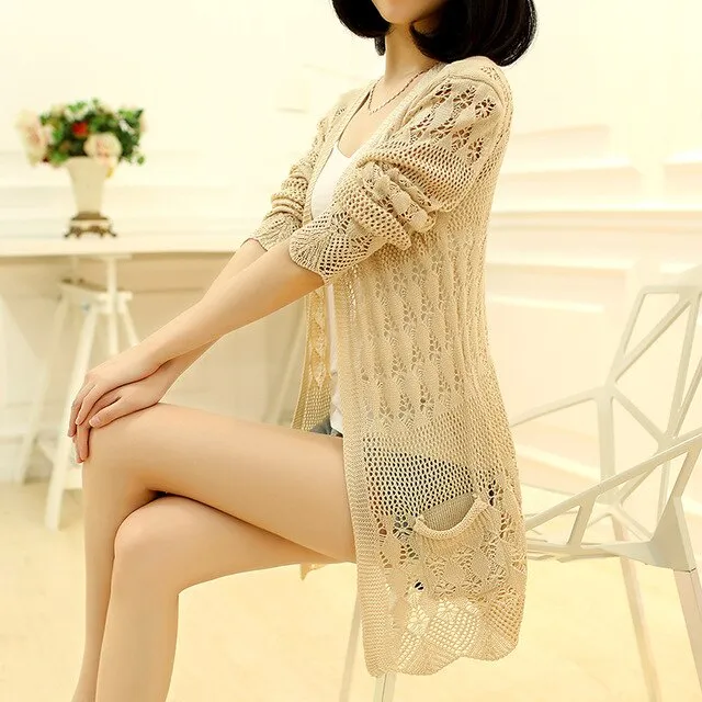 Fashion Knitted Cardigan Women