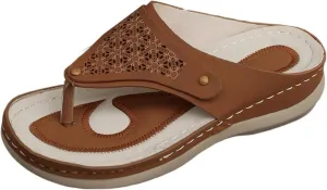 Flip Flops for Women with Arch Support Wide Width Roman Sandals Orthopedic Slippers Comfort Slides for Summer Vacation Dressy Casual Sandals Thong Flat Sandal Non-Slip Beach Slippers Lightweight