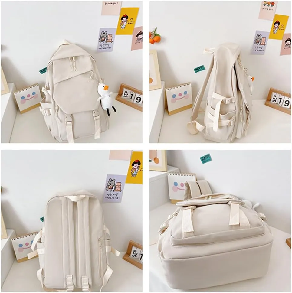 Genshin Impact Backpack Nahida Backpack Cute 3D Printed Daypack Laptop 17" Large Capacity Travel White BackPack With Gift