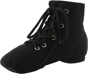 Girls Kids Lace Ballet Dress Dance Sneakers Low Heel Non Slip Short Boots Childres School Uniform Yoga Sport Shoes