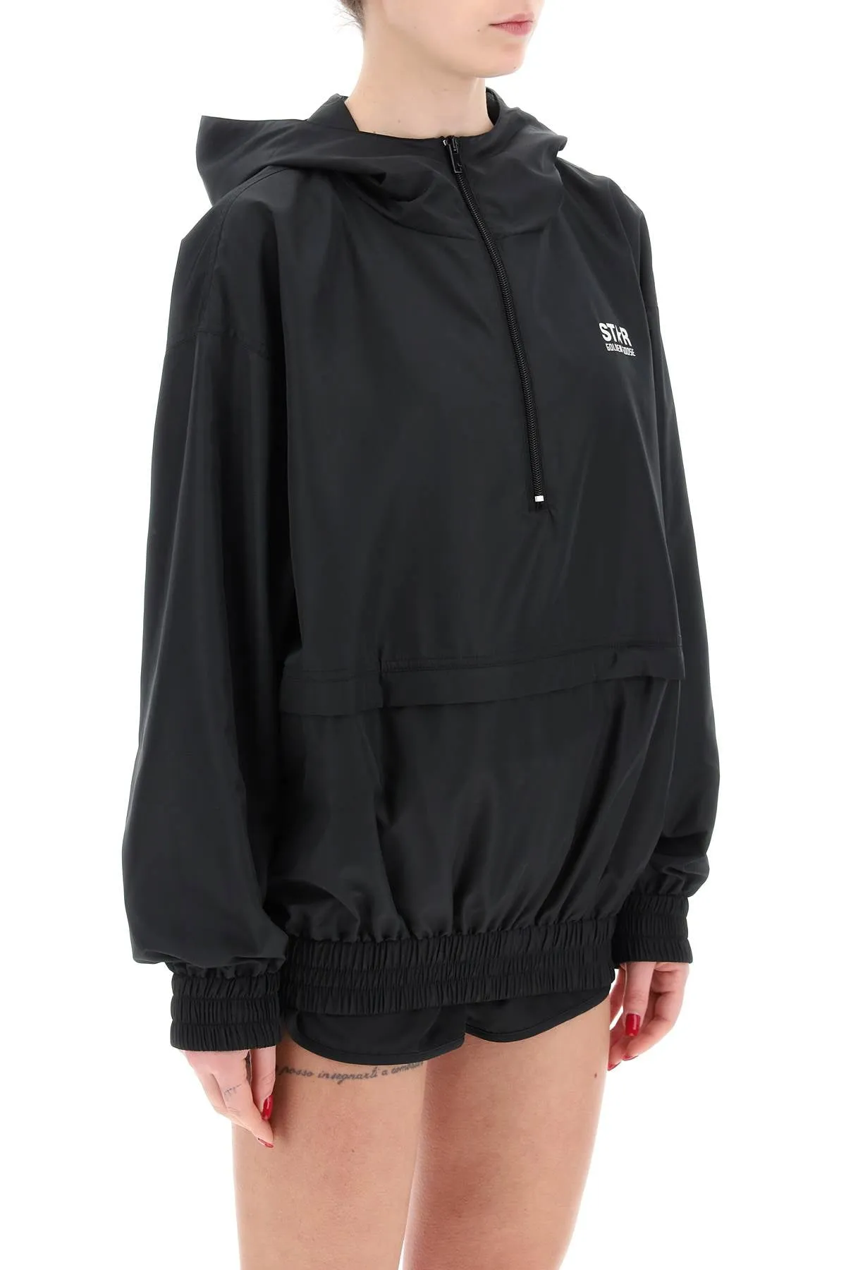Golden goose wind jacket for outdoor activities GUP01521 P001266 BLACK