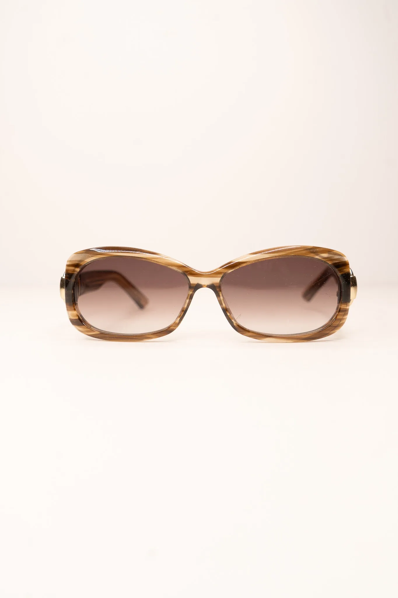 Gucci Brown Gold Sunglasses