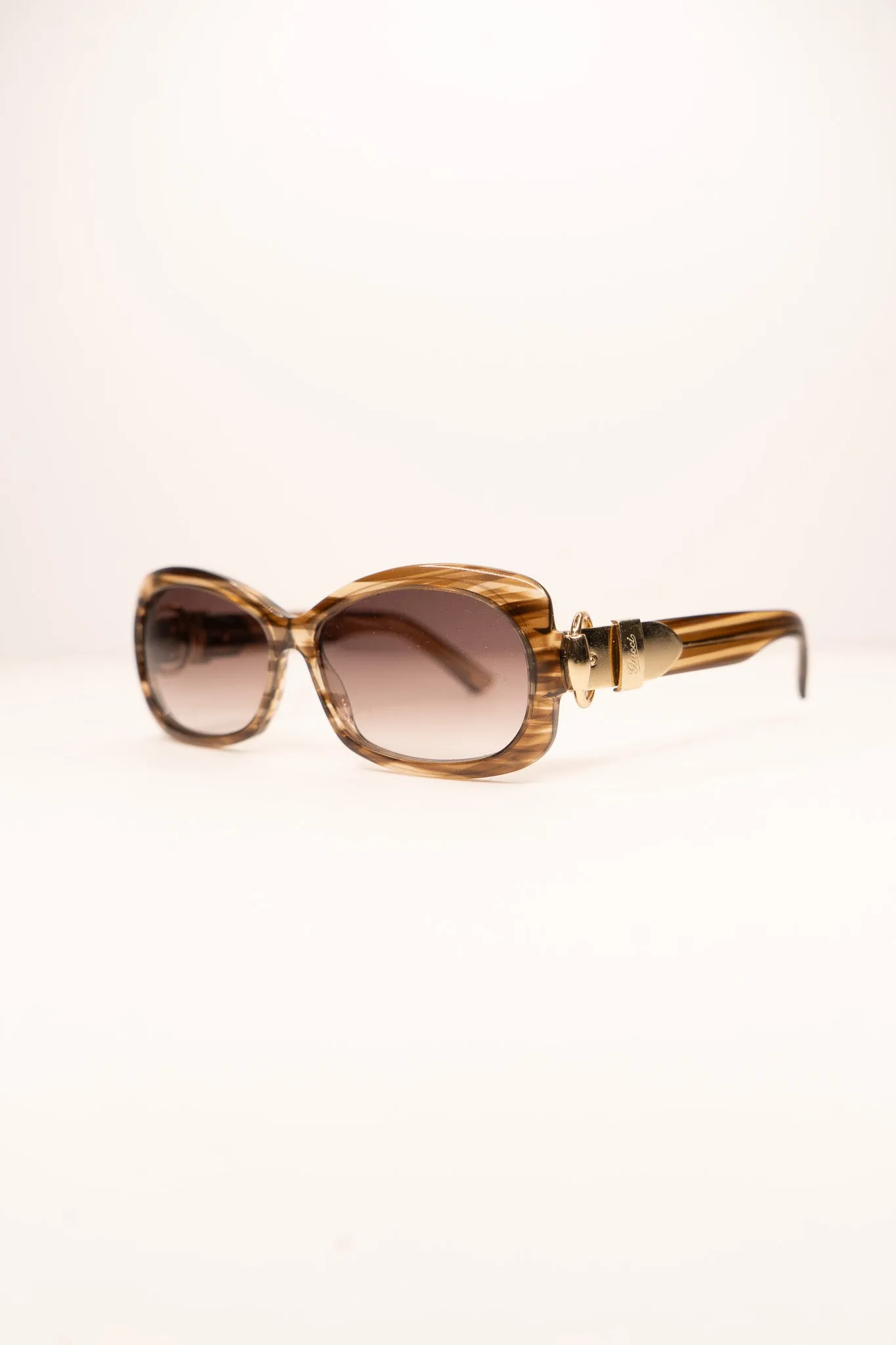 Gucci Brown Gold Sunglasses