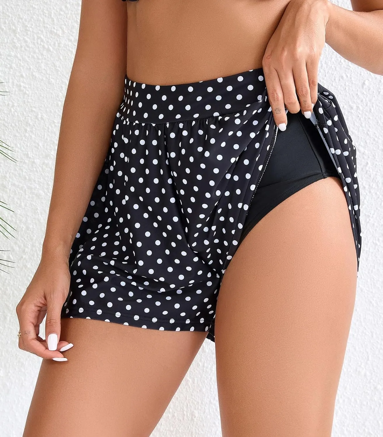 Halcurt Women's High Waisted Board Shorts with Liner Bikini Swim Bottoms