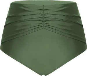 Hanna Nikole Women's Bikini Bottom Tummy Control Ruched Bathing Suit High Waisted Swim Bottom