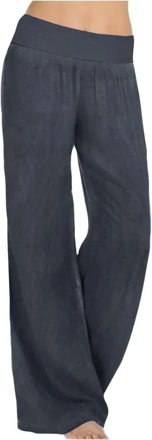 High Waist Wide Leg Straight Pants for Women Solid Color Loose Fit Sports Pants Casual Elastic Waist Trousers