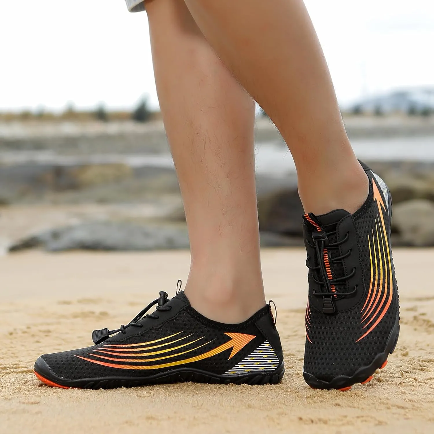 Hike Barefoot Shoes for Womens Mens Footwear Pro Barefoot Shoes, Wide Toe Box Healthy & Non-Slip Breathable Footwear for Women Surf Beach Walking Hiking Shoes