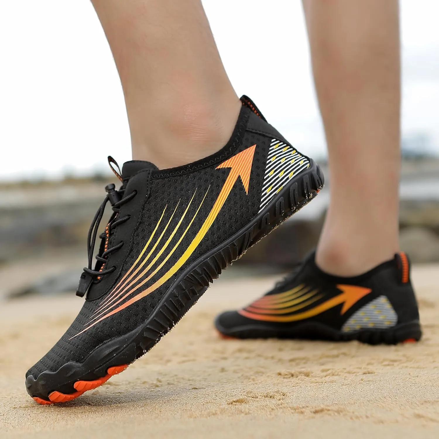 Hike Barefoot Shoes for Womens Mens Footwear Pro Barefoot Shoes, Wide Toe Box Healthy & Non-Slip Breathable Footwear for Women Surf Beach Walking Hiking Shoes