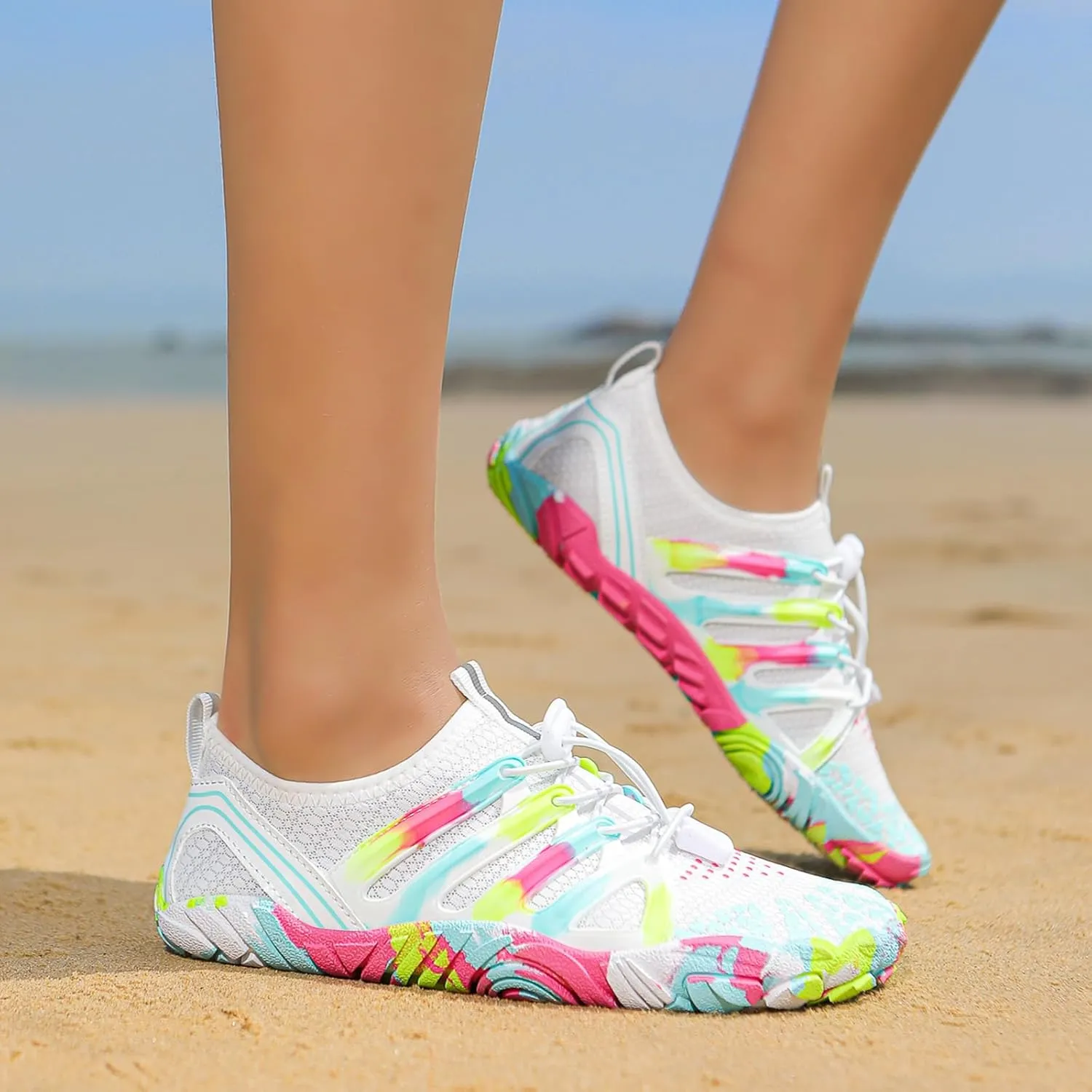 Hike Barefoot Shoes Womens Mens Water Hiking Footwear Healthy Wide Toe Box Non-Slip Outdoor Sports Quick Dry Swim Aqua Beach River Pool Grounding Grounded Soft Sneakers Shoe Diving Boating