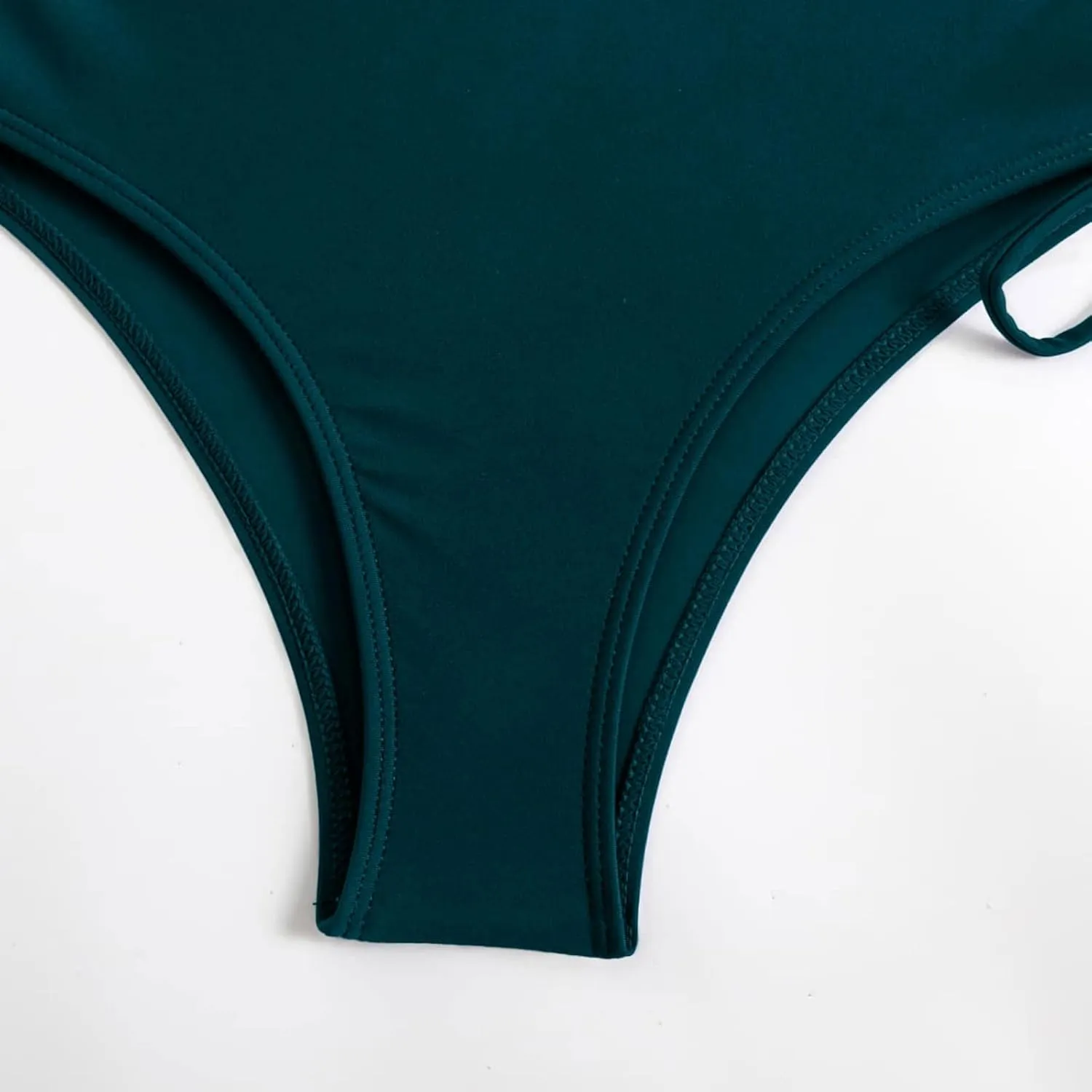 hlysgo High Waisted Bikini Sets for Women Tummy Control Sexy Push Up Swimsuits Color Block Two Piece Drawstring Bathing Suit