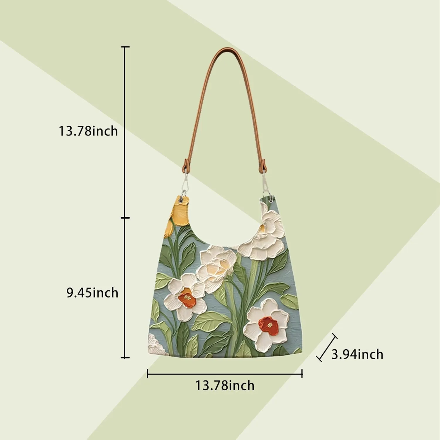 Hobo Crossbody Shoulder Tote Bag Canvas Tote Handbags Bucket Bag Purses for Women Trendy Shoulder Bag Canvas Handbag