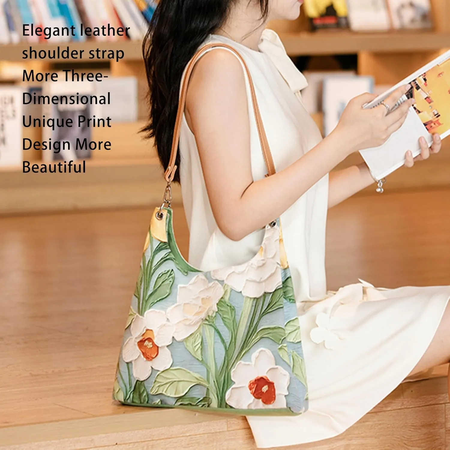 Hobo Crossbody Shoulder Tote Bag Canvas Tote Handbags Bucket Bag Purses for Women Trendy Shoulder Bag Canvas Handbag