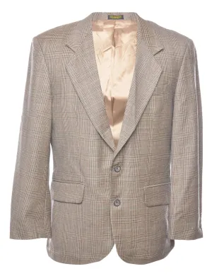 Holbrook Light Brown Dogtooth Blazer - M