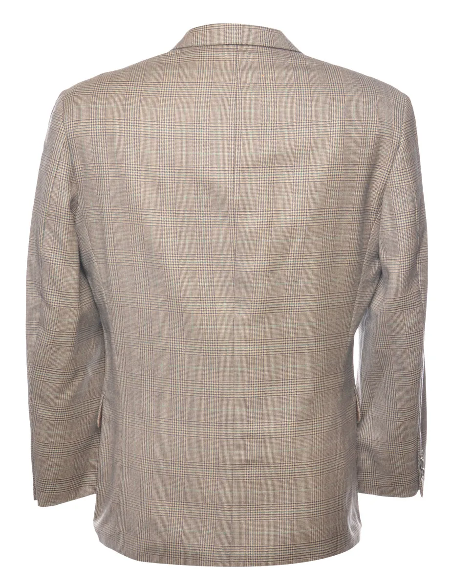 Holbrook Light Brown Dogtooth Blazer - M
