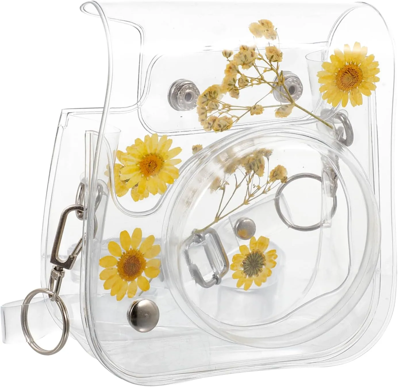 Instant Camera Case for 11/9/8 Mini 11/9/8 Shoulder Bag Pvc Camera Bag Floral Pattern Scratch Proof