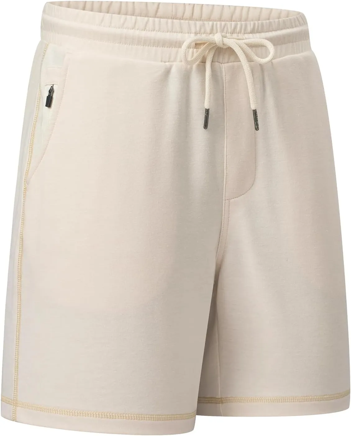 JMIERR Mens Gym Shorts Cotton 7" Running Comfy Workout Shorts Zipper Pocket Sweat Shorts