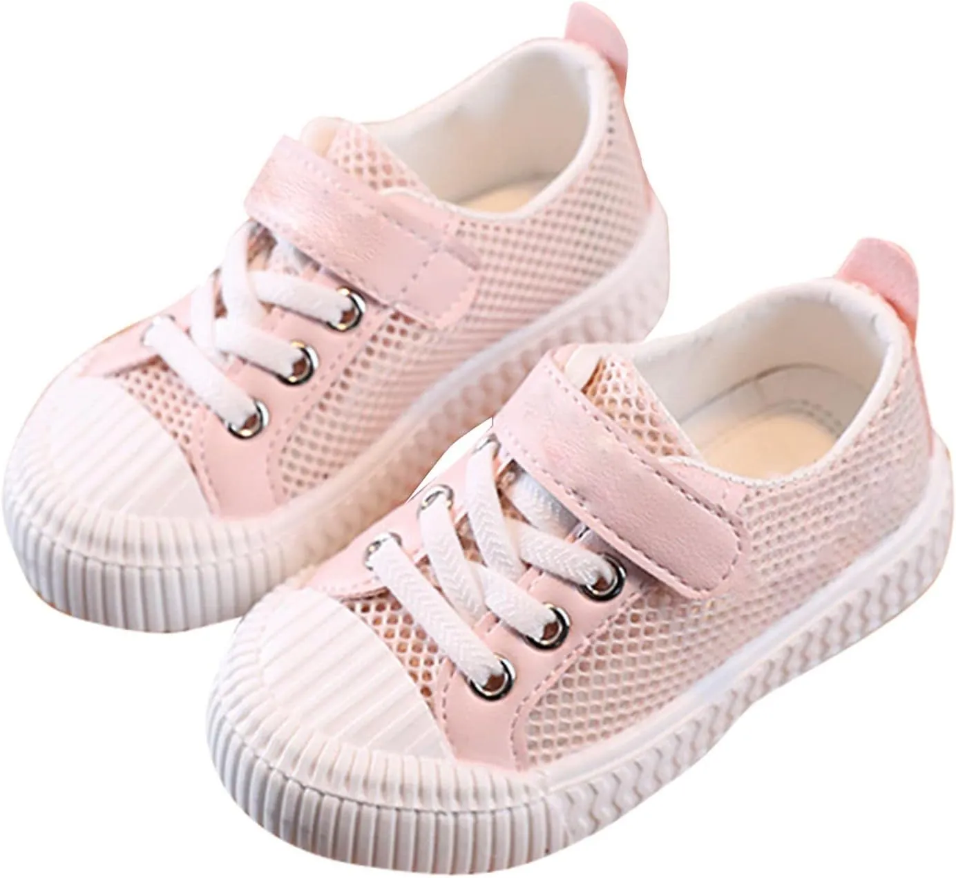 Kids Canvas Shoes Baby Boys Girls Low Top Canvas Slip On Sneakers Toddler Mesh Breathable Casual Shoes Lightweight