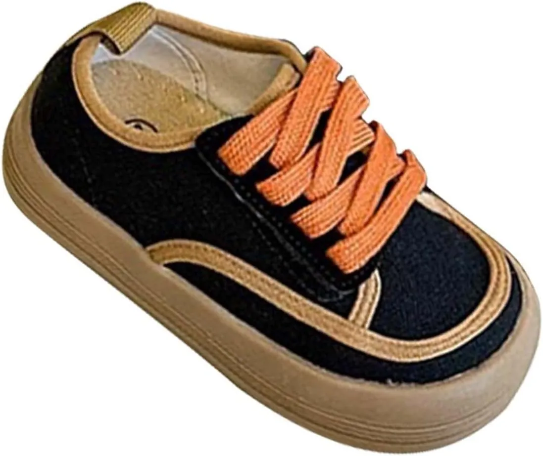 Kids Canvas Shoes Toddler Boys Girls Low Top Canvas Slip On Sneakers Infant Baby Boys Girls Casual Walking Shoes
