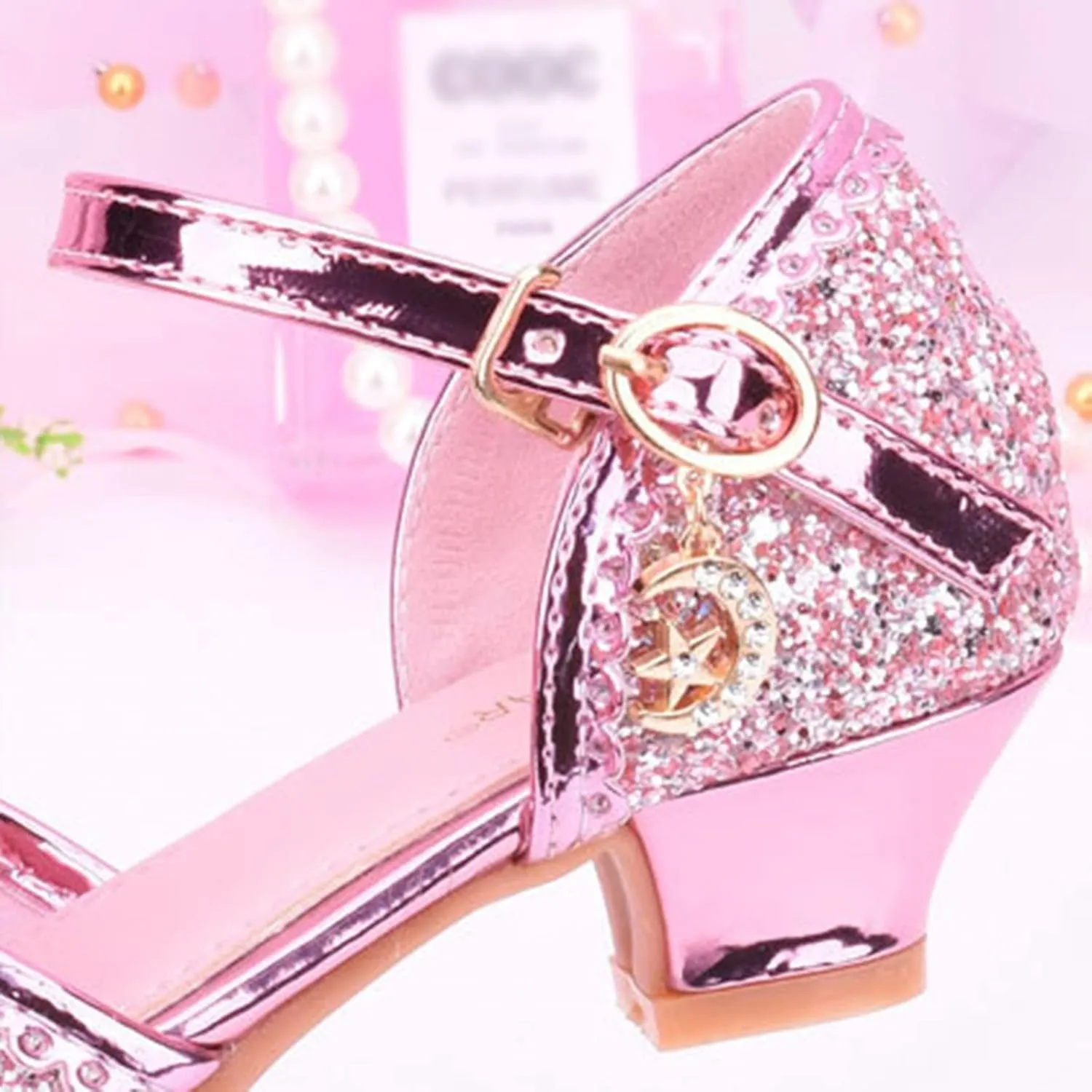 Kids Girls Glitter Butterfly Sandals Sequin hinestone Dress Shoes Little/Big Kids Princess Fashion Shiny Shoes