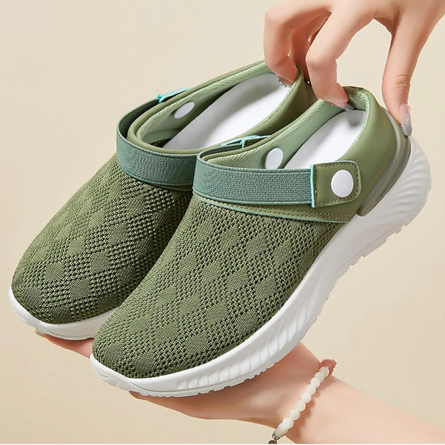 Kubbon Women's Garden Clogs Shoes Hiking Slip on Sandals Lightweight Breathable Gardening Clog Casual Slipper Beach Sandals Round Toe Summer Sandal