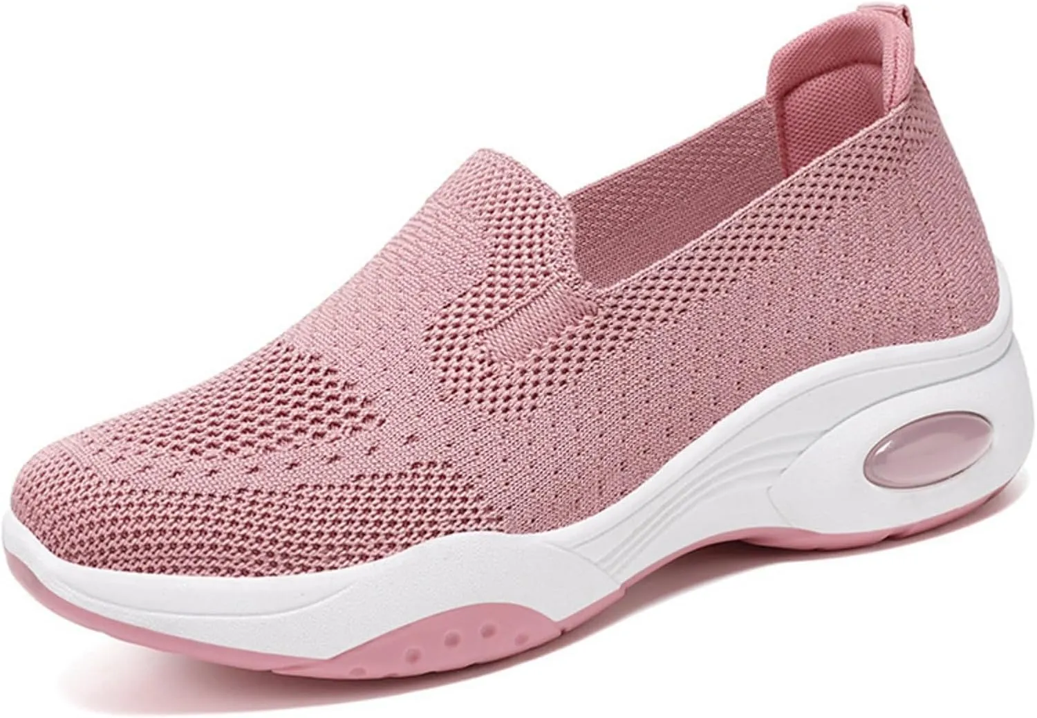 Kubbon Women's Orthopedic Sneakers Knit Lightweight Comfortable Breathable Nurse Shoes Slip-On Mesh Up Shoes Orthopedic Stretch Diabetic Casual Walking Wide Sneakers