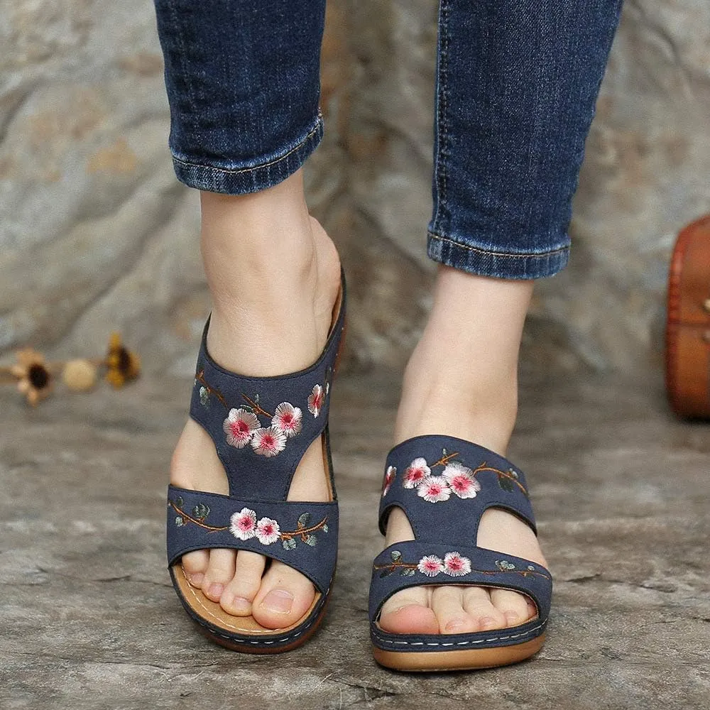 Ladmiple Orthopedic Sandals For Women Elegant Arch Support Slides Slippers Comfort Dressy Summer Orthotic Flip Flops