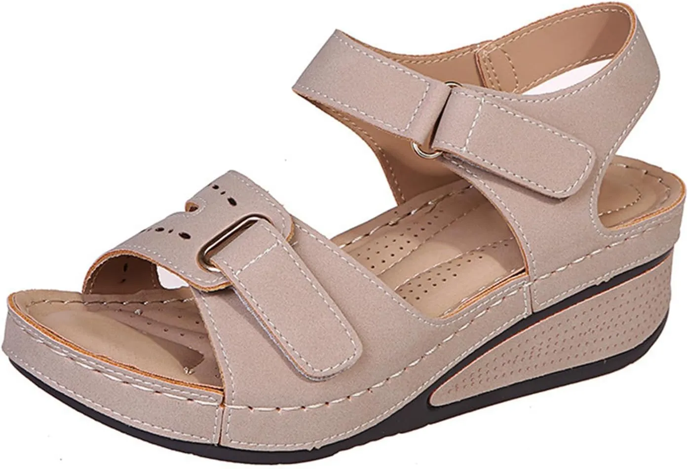 Ladmiple Orthotic Sandals For Women Wide Width Comfortable Walking Summer Orthopedic Slides Flip Flops with Arch Support