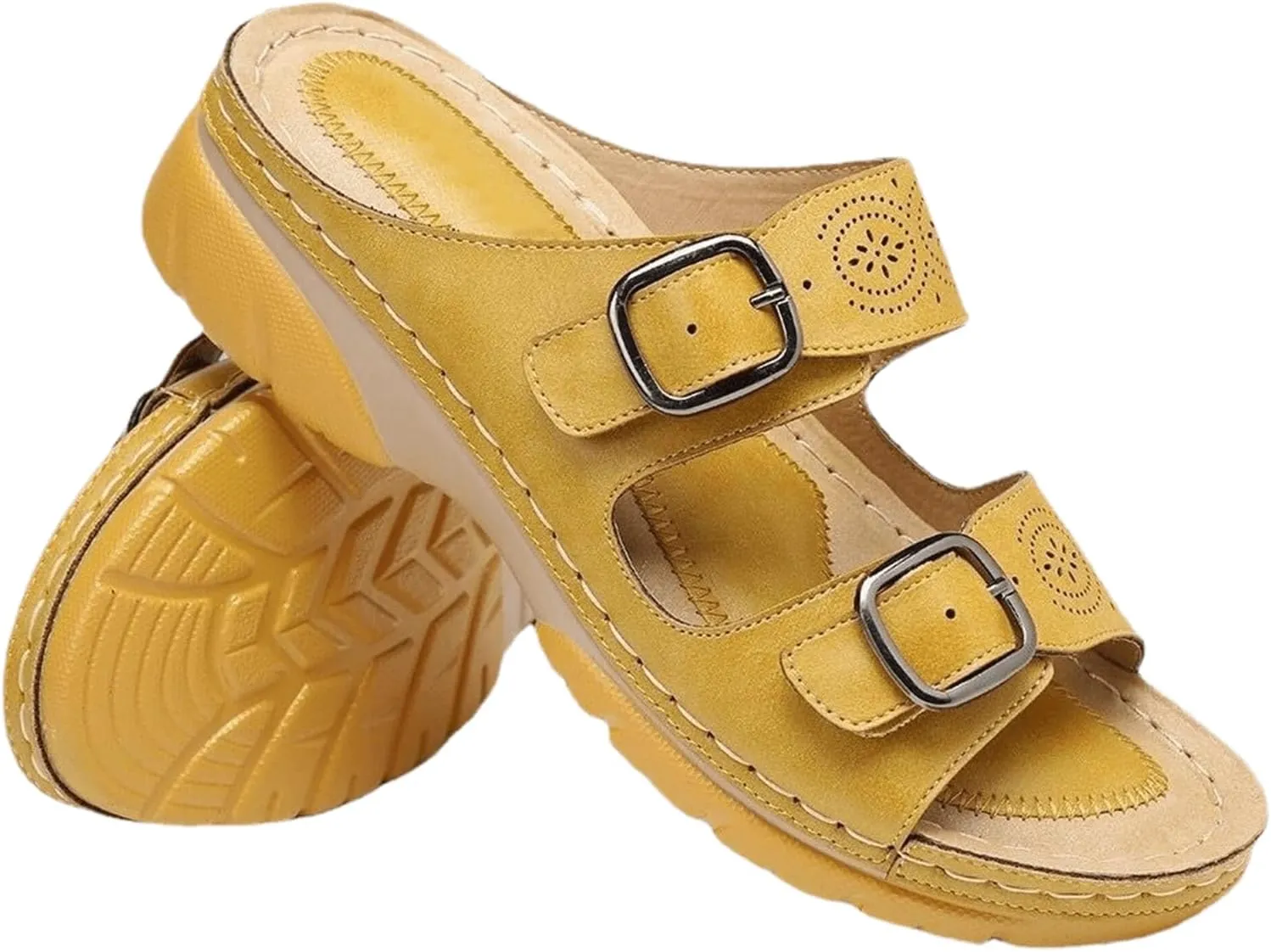 Ladmiple Sandals Women Beach Cute Comfortable Arch Support Orthotic Flip Flops Dressy Summer Walking Orthopedic Slides