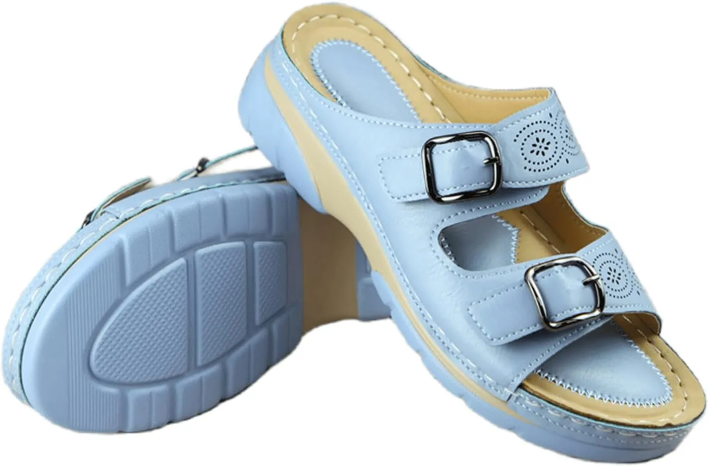 Ladmiple Womens Sandals Comfortable Walking Orthopedic Arch Support Flip Flops Dressy Summer Beach Shoes Orthotic Slides