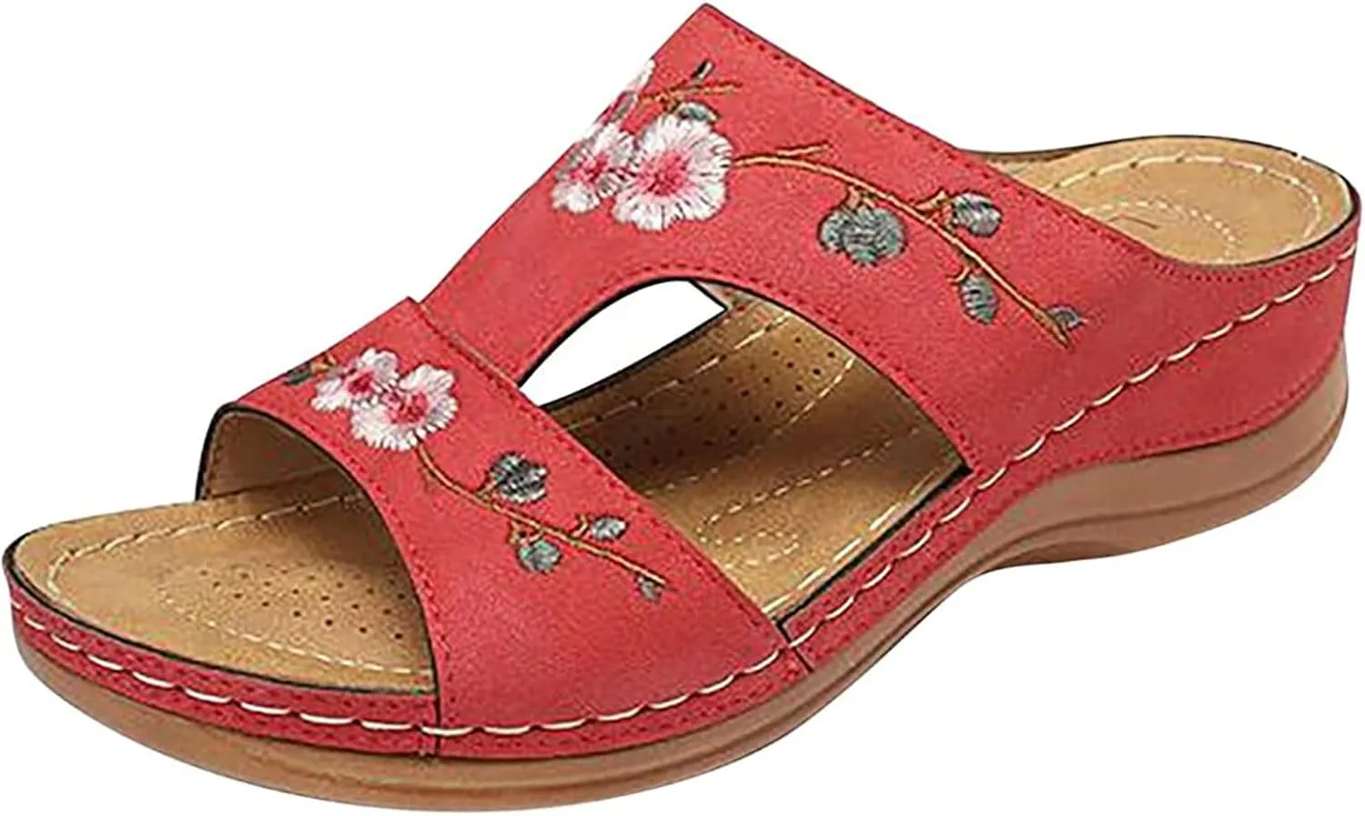 Ladmiple Womens Sandals With Arch Support Dressy Orthotic Slides Comfortable Orthopedic Walking Flip Flops Beach Summer Shoes