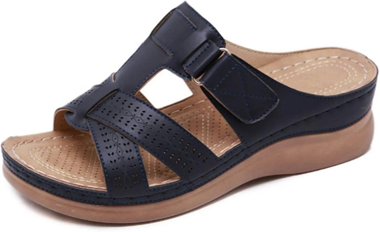 Ladmiple Womens Sandals With Arch Support Plantar Fasciitis Comfortable Orthotic Flip Flops Dressy Summer Orthopedic Slides