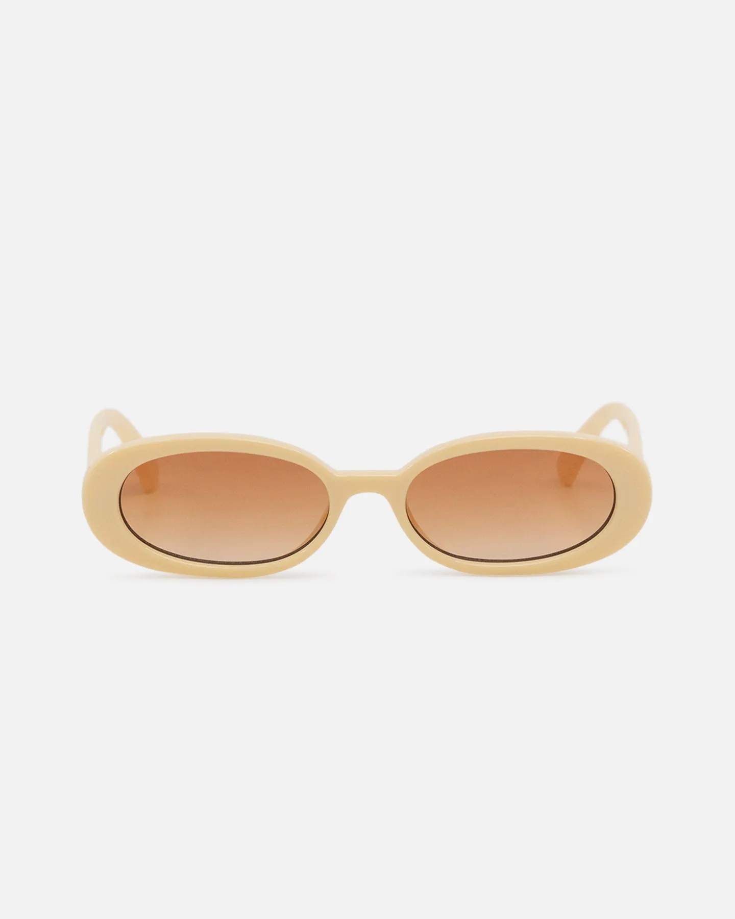 Le Specs Outta Love Sunglasses Ecru