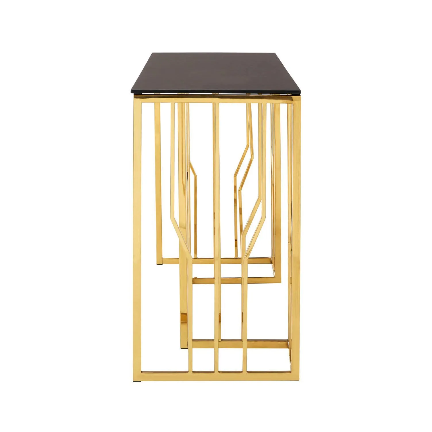 MARIGOLD Black Marble 120cm Console Table
