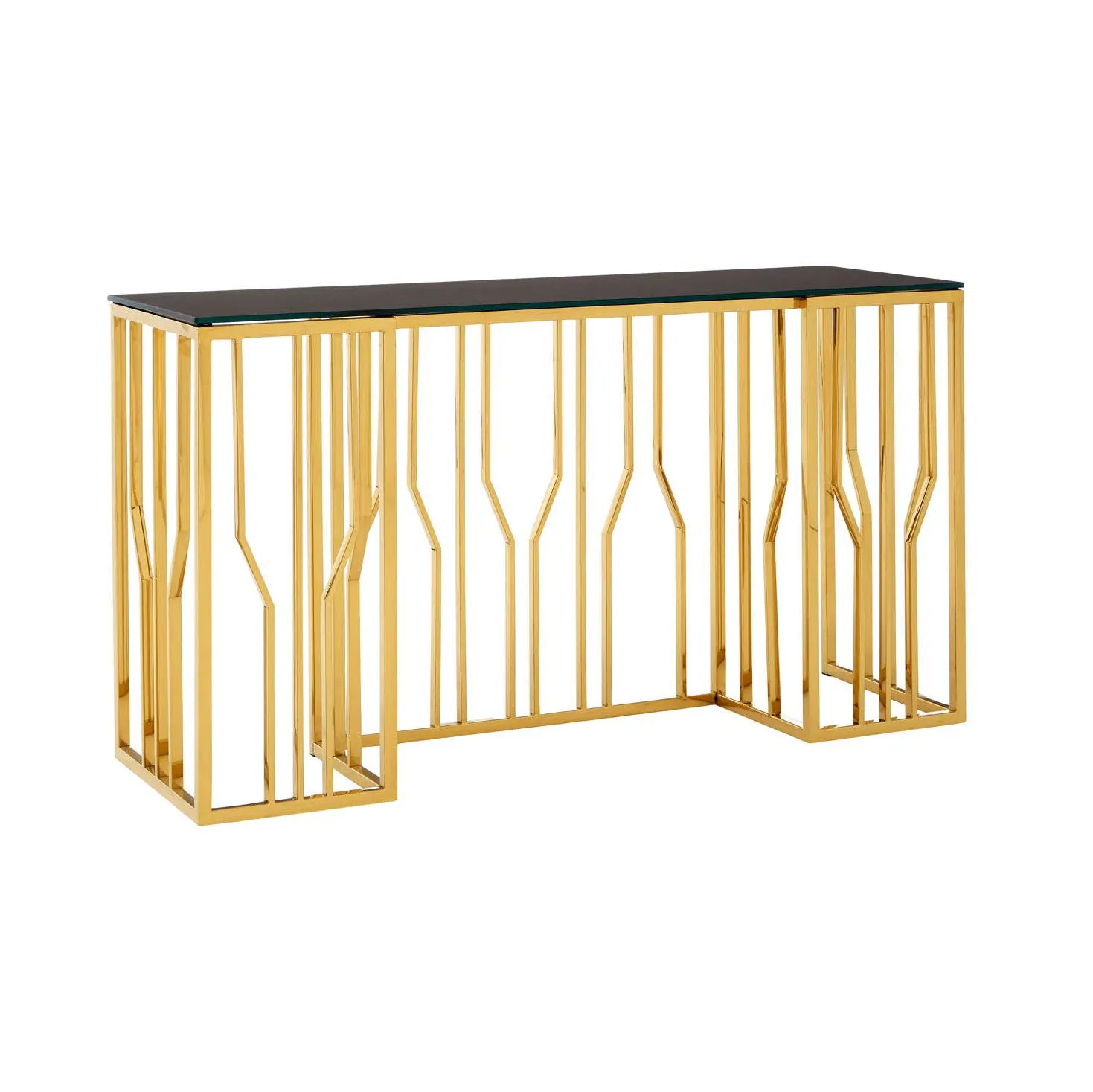 MARIGOLD Black Marble 120cm Console Table