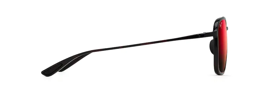Maui Jim Keokea Red and Black Tortoise Frame - Hawaii Lava Lens - Polarized Sunglasses