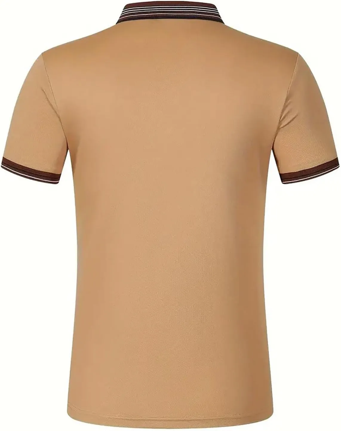 Mens Athletic Short Sleeve Polo Shirts 2025 Casual Golf Shirts Buttons Collared Solid T Shirts with Pocket