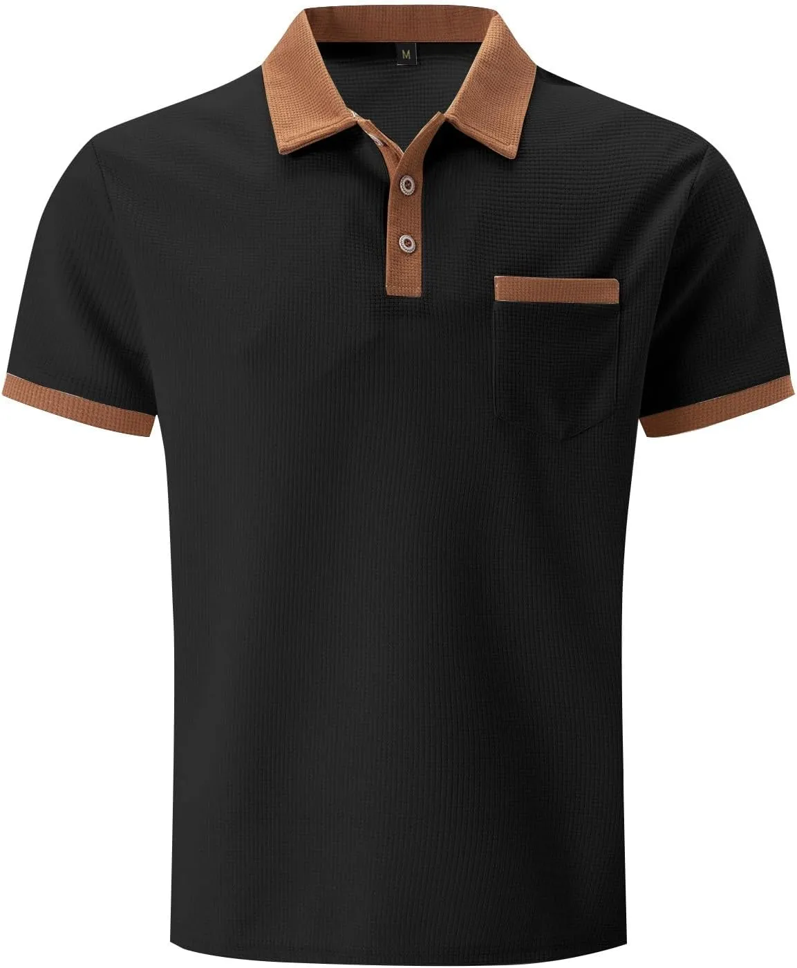 Men's Casual Polo Shirts Classic Button Basic Short Sleeve Shirt Gradient Soft Tees Golf Stylish Tops